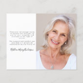 BUDGETスクリプエレガントト葬儀フォトサンキューカード (裏面)