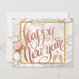 BUDGETスクリプトシャンパンバルーン新年おめでとう