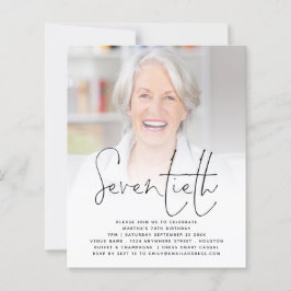 BUDGETスクリプト写真70th Birthday Partyへの招待