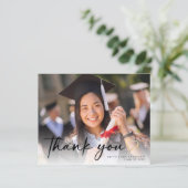 BUDGETスクリプト卒業写真サンキューカード (スタンド正面)