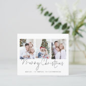 BUDGETスクリプト家族3枚の写真メリークリスマス (スタンド正面)