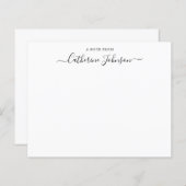 Budgetスクリプト書記ノートカードからのノート (正面/裏面)