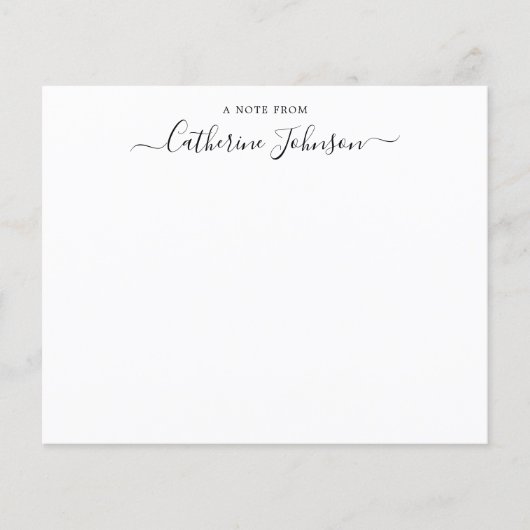 Budgetスクリプト書記ノートカードからのノート (正面)