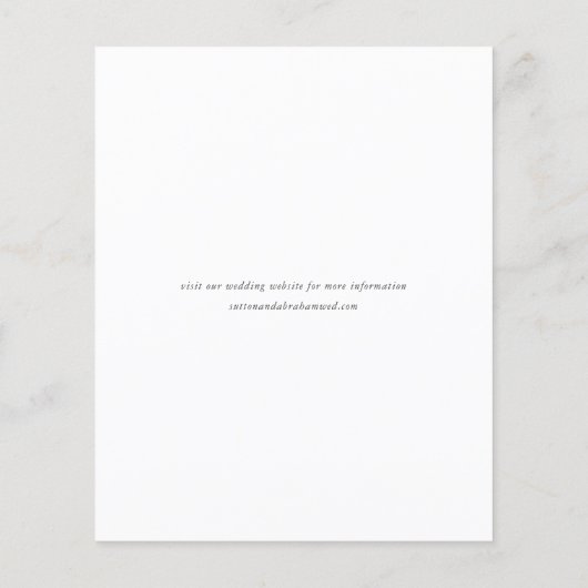 Budgetスクリプト3写真結婚式Save the Date Card (裏面)