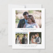 BUDGETスクリプミニマルト引用文結婚の3枚の写真感謝してい (裏面)