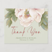 BUDGETセージ&赤面写真結婚のサンキューカード チラシ (正面)