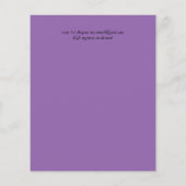 BUDGETテクニカラー水彩結婚式の招待 (裏面)