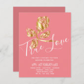 BUDGETトレン結婚ディングの色の真の愛金ゴールドバラ (正面/裏面)