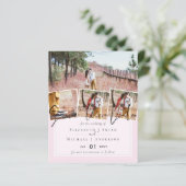 BUDGETトレン結婚ディングの色ピンク日付を保存 (スタンド正面)