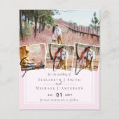 BUDGETトレン結婚ディングの色ピンク日付を保存 (正面)