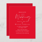 BUDGETトレン結婚ディングの色（黒と赤） (正面/裏面)