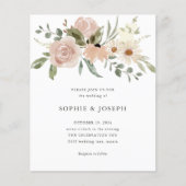 BUDGETニュートラル水彩の花 |白結婚色 チラシ (正面)