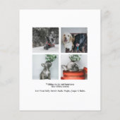 BUDGETハッピーハウリデイズドッグクリスマス5フォトカード (裏面)