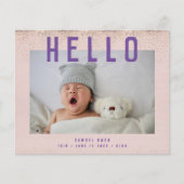 Budgetハローフォト誕生ベビー誕生発表 チラシ (正面)