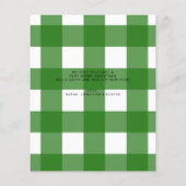 BUDGETハート緑のメリースクリプト写真クリスマス (裏面)