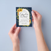 BUDGETバイリンガルスペインのス結婚フラワーズボーダ チラシ (手)