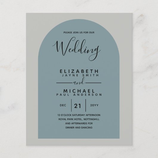 BUDGETバイリンスペインのガル英語ボダ結婚ズ チラシ (正面)