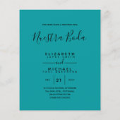 BUDGETバイリンスペインのガルBoda英結婚語 チラシ (裏面)