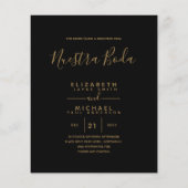 BUDGETバイリンスペインのガルBoda英結婚語 チラシ (裏面)