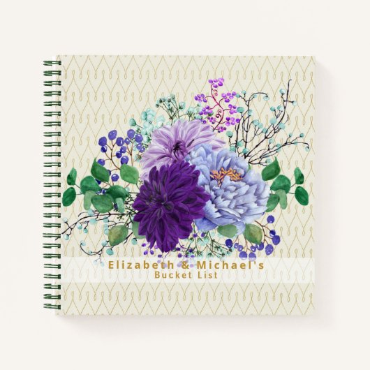 BUDGETバケットリストカップル冒険キープサケ ノートブック (正面)