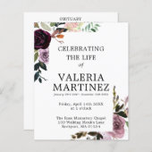 BUDGETパープルフローラお祝いのライフプログラム (正面/裏面)