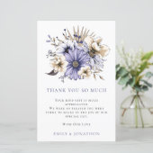 BUDGETパープル花模様結婚ズの3枚のフォト引用文感謝してい (スタンド正面)