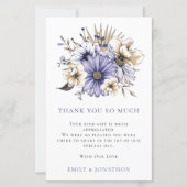 BUDGETパープル花模様結婚ズの3枚のフォト引用文感謝してい (正面)