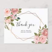 BUDGETピンクのバラ幾何学模様ありがとう (正面)