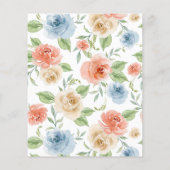 BUDGETピンクローズ&金ゴールドフレーム日付の保存 (裏面)