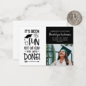 BUDGETフォトことわざ卒業発表カード ノートカード (正面/裏面インサイチュ)