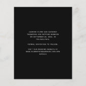 Budgetフォトアーチスクリプト黒日付の保存 (裏面)