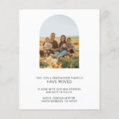 Budgetフォトアーチ引っ越しました紙シート (正面)