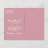 BUDGETフォトウェディング日付ポストカードの保存 (裏面)