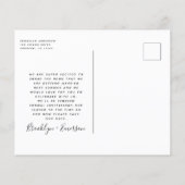 BUDGETフォトウェディング日付ポストカードの保存 (裏面)