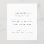 Budgetフォトオーバーレイありがとうご出産のお知らせ (裏面)