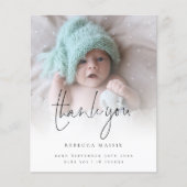 Budgetフォトオーバーレイありがとうご出産のお知らせ (正面)