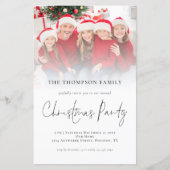 BUDGETフォトオーバーレイクリスマスパーティの招待状 (正面)