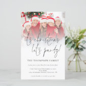 BUDGETフォトオーバーレイクリスマスプレゼントパーティー招待状 (スタンド正面)