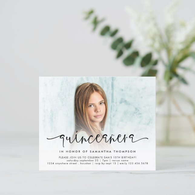 Budgetフォトオーバーレイスクリプトキンセアニラ招待状 (スタンド正面)