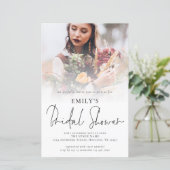 Budgetフォトオーバーレイスクリプトブライダルシャワー招待状 (スタンド正面)
