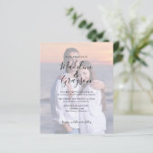 BUDGETフォトオーバーレイスクリプト結婚式招待状 (スタンド正面)