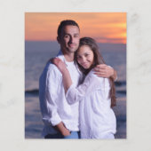 BUDGETフォトオーバーレイスクリプト結婚式招待状 (裏面)