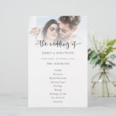 Budgetフォトオーバーレイスクリプト結婚式 プログラム (スタンド正面)