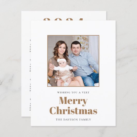 BUDGETフォトカレンダー2024メリークリスマスカード (正面/裏面)