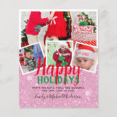BUDGETフォトクリスマスホリデーズカード – コラージュ (正面)