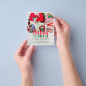 BUDGETフォトクリスマスホリデーズカード – コラージュ チラシ (手)