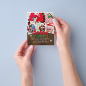 BUDGETフォトクリスマスホリデーズカード – コラージュ チラシ (手)