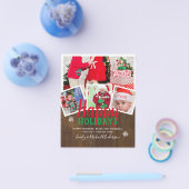 BUDGETフォトクリスマスホリデーズカード – コラージュ チラシ (シングル)