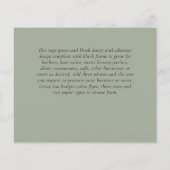 BUDGETフォトコラージュ卒業アナウンスカード (裏面)