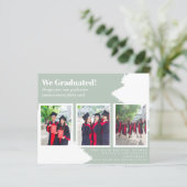 BUDGETフォトコラージュ卒業アナウンスカード (スタンド正面)